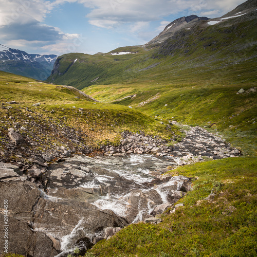 Renndalen mountain valley in Trollheimen National Park, Norway. photo