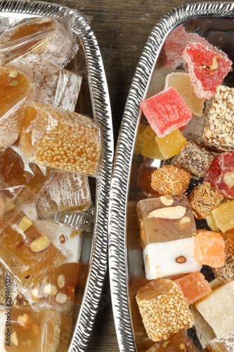 Turkish Delight sweet desert colorful verity photo