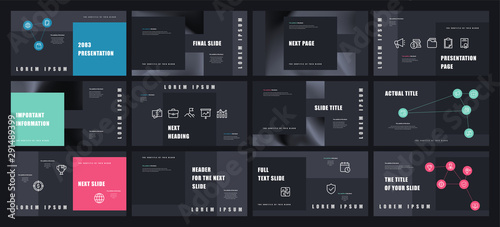 Presentation template design