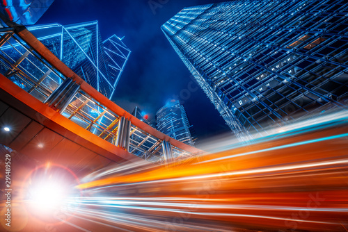 Photography Motion speed effect in modern city street