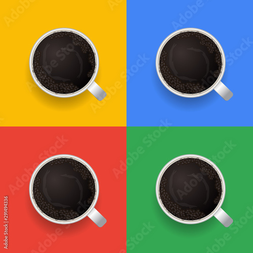 Coffee excellent drink always. Cool design. Colorful illustration