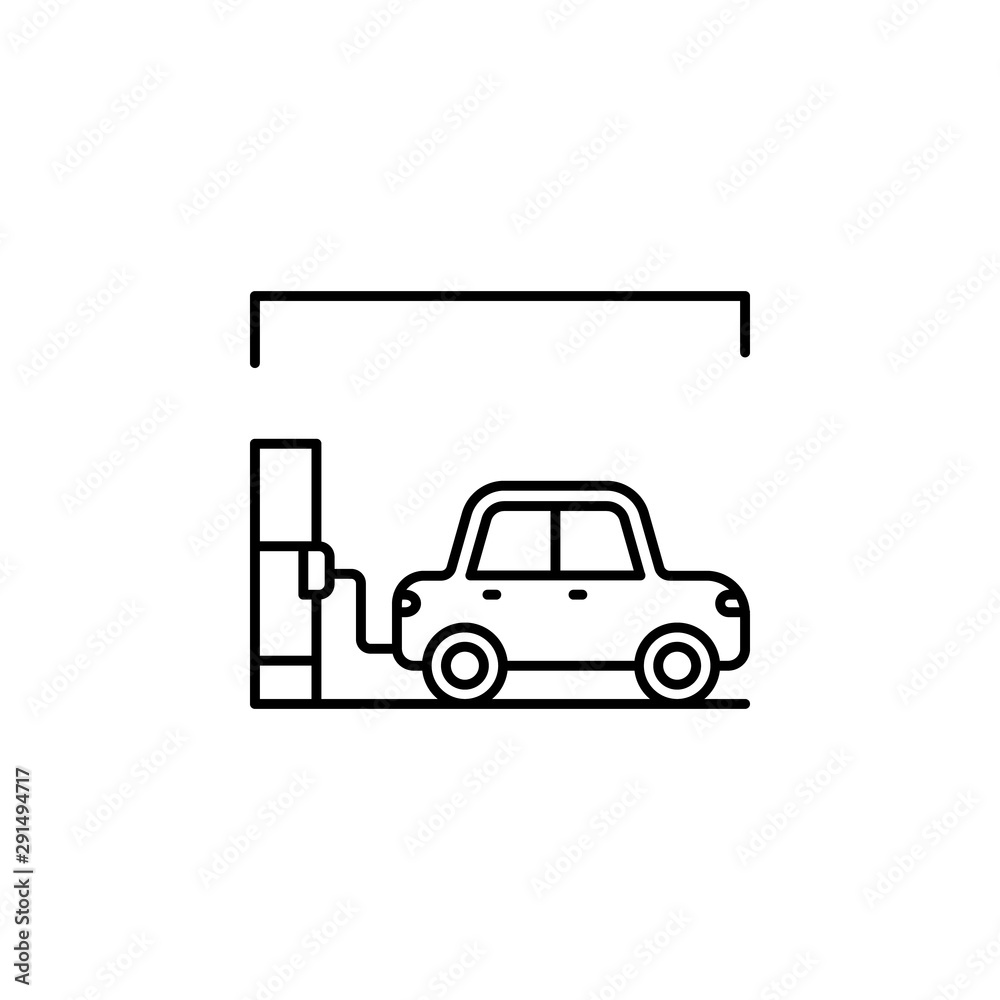 Car petrol icon. Element of car wash thin line icon