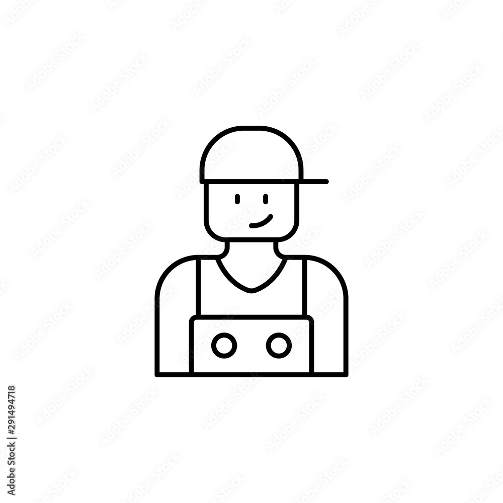 Carwash worker icon. Element of car wash thin line icon Carwash worker icon. Element of car wash thin line icon
