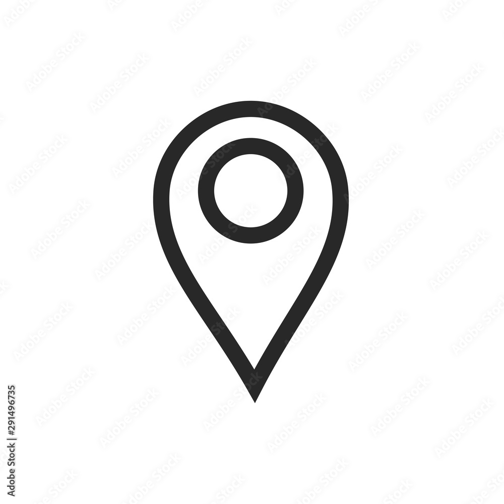 Pin Location Mark Sign Icon Vector Illustration Pin Location Mark Sign Icon Vector Illustration