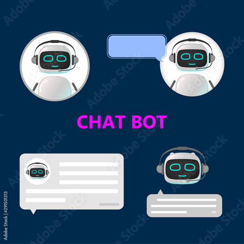 RPA. Funny white robot in different comic situations and moods. Modern technologists of the invention of the future, artificial intelligence. robotics and bots