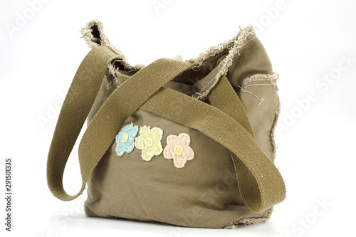 Vintage style women's canvas bag
