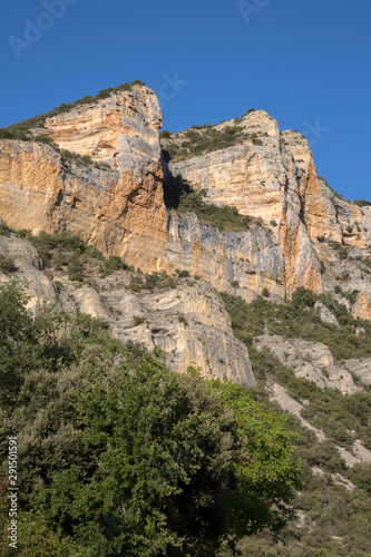 View of Peaks at Pesquera de Ebro; Burgos
