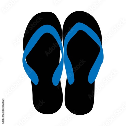 flip flop and Slippers isolated icon vector trendy illustration design template