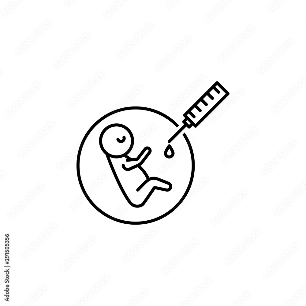 Medical technology, embryo icon. Element of medical technology thin line icon Medical technology, embryo icon. Element of medical technology thin line icon