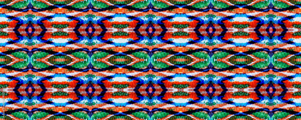 Ikat Seamless Pattern.