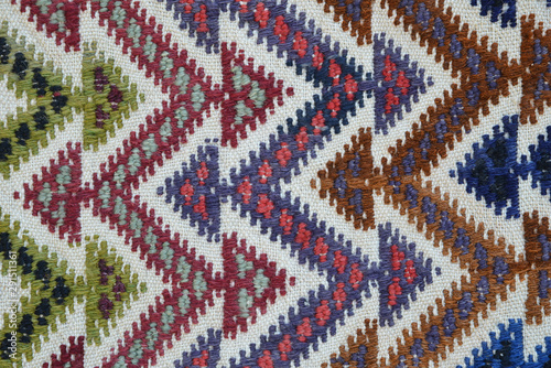 knitted fabric detail with pattern on the background