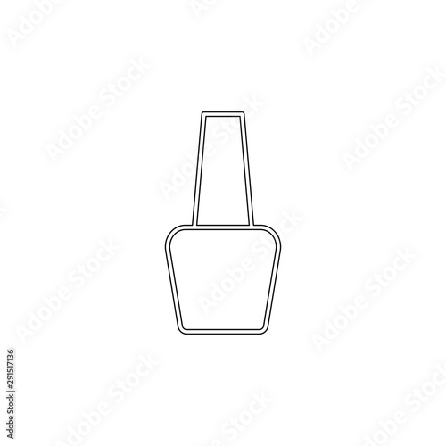 nail polish outline icon. Element of spa for mobile concept and web apps icon. Outline, thin line icon for website design and development, app development