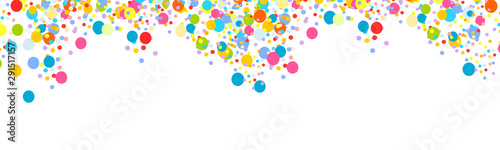 Konfetti Banner Bunt