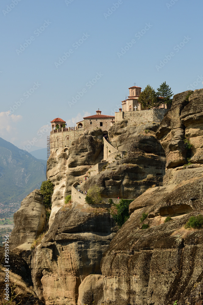 Monastery of Varlaam on a big rock in Meteora, Greece