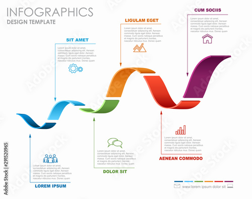 Infographic design template with place for your data. Vector illustration.