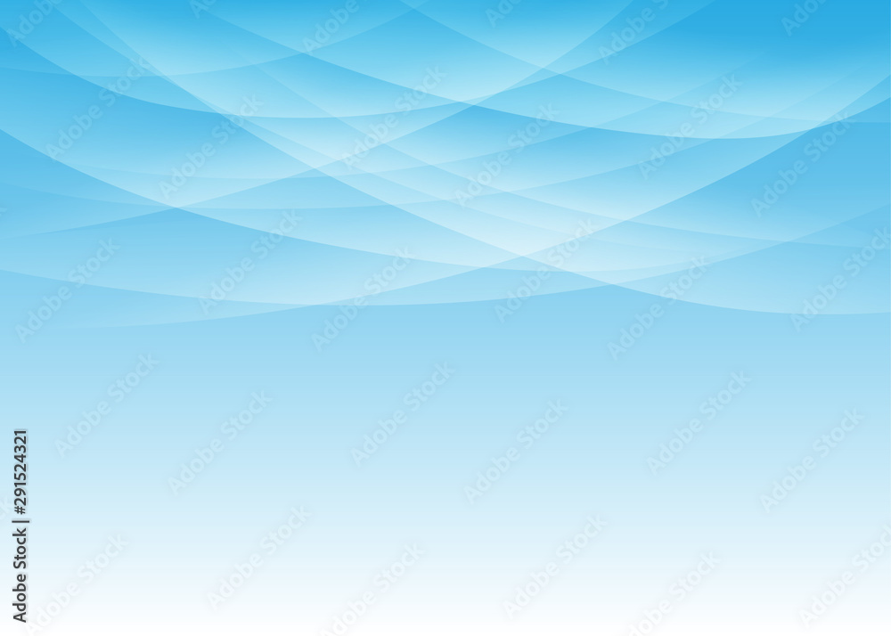 White curves overlap the top of the gradient blue background White curves overlap the top of the gradient blue background