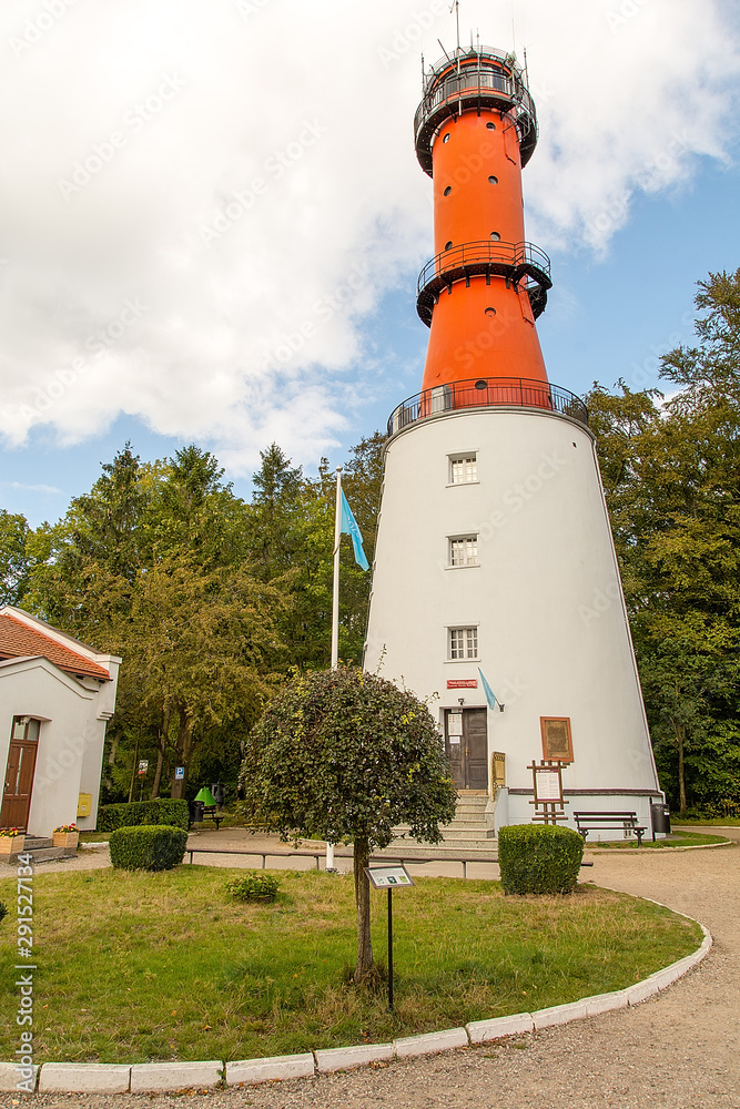 Lighthouse in Rozewie near Jastrzebia Gora (Poland)