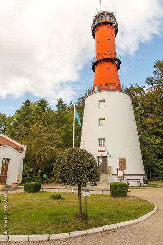 Obraz na płótnie Lighthouse in Rozewie near Jastrzebia Gora (Poland) w salonie