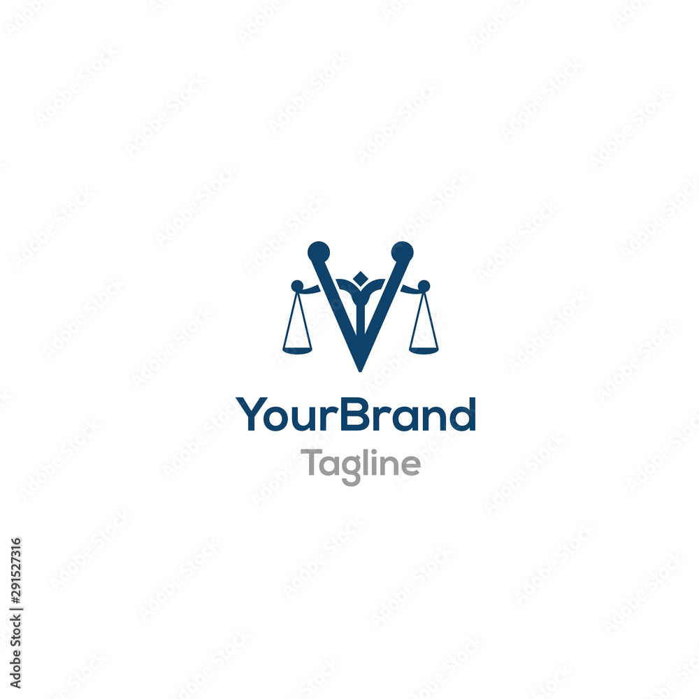 Law and firm symbol logo template Law and firm symbol logo template