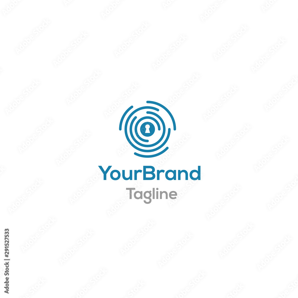 Key digital system logo template