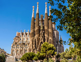 Cathedral Sagrada Familia (cat. - Temple Expiatori de la Sagrada Família) in Barcelona, Spain.
