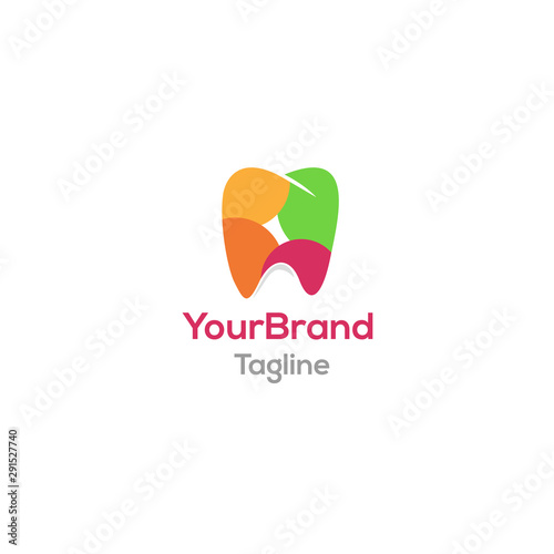Free Download Color teeth logo template - GFXLoad