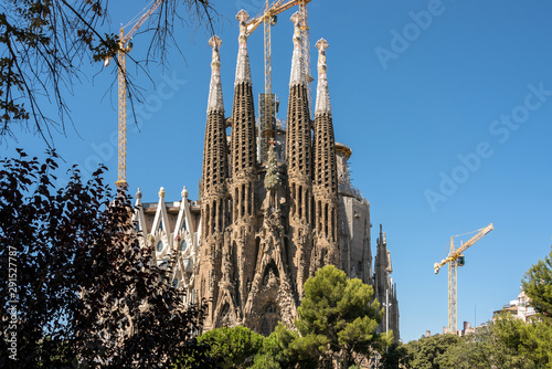 Cathedral Sagrada Familia (cat. - Temple Expiatori de la Sagrada Família) in Barcelona, Spain.