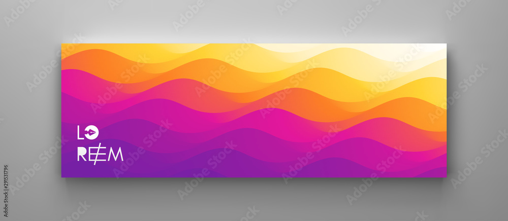 Fototapeta premium Abstract background with dynamic effect. Modern pattern. Vector illustration for design.