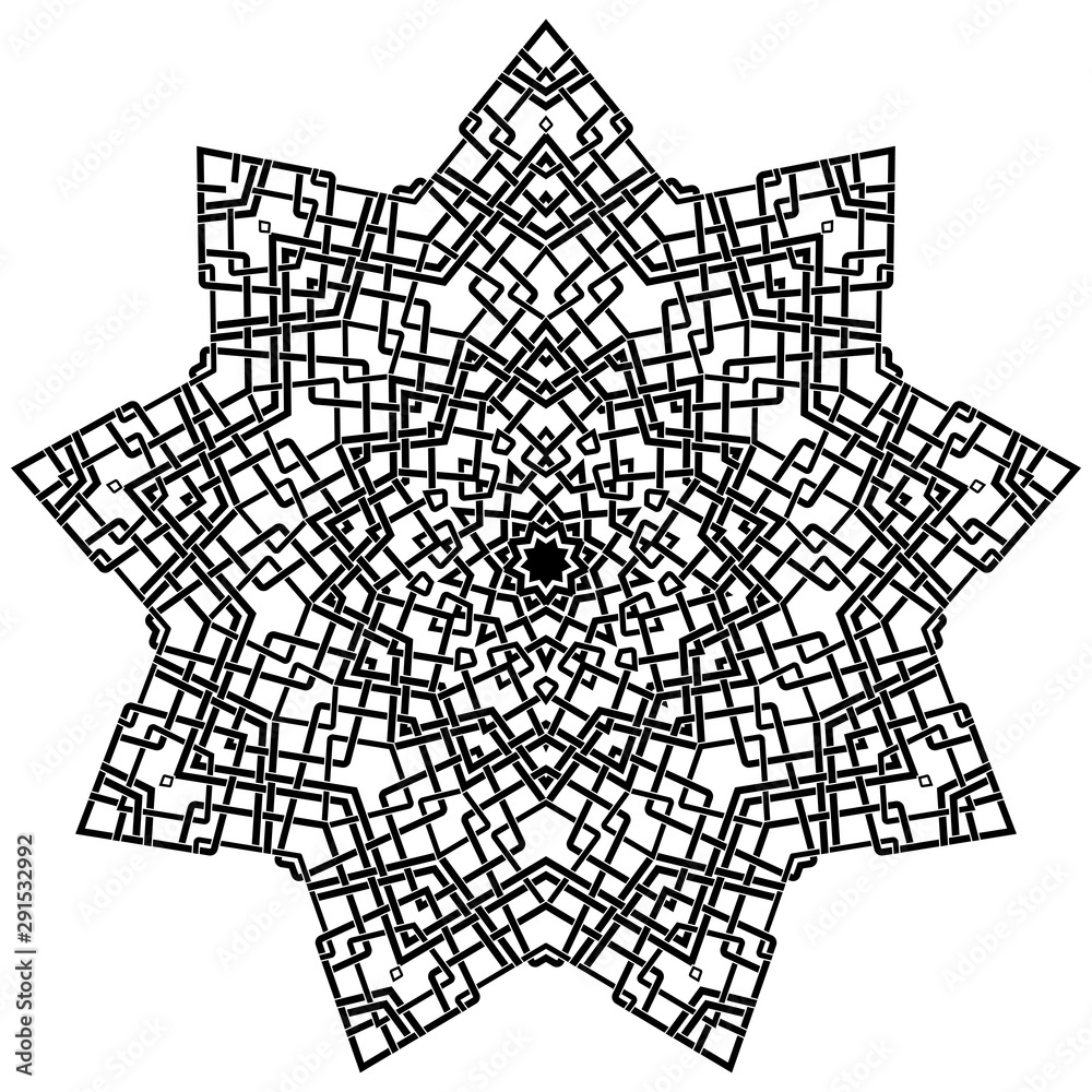 Mandala circular pattern