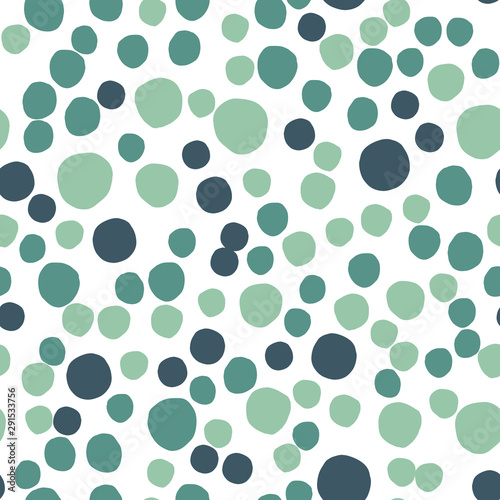 Abstract simple pebble shapes seamless pattern on white background.