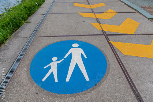 Pedestrians Lane Sign