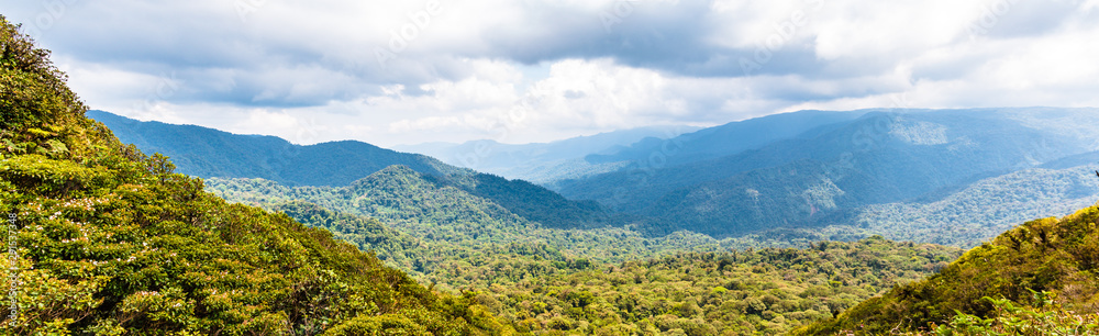 Panorama von Monte Verde Regenwaldregion in Costa Rica