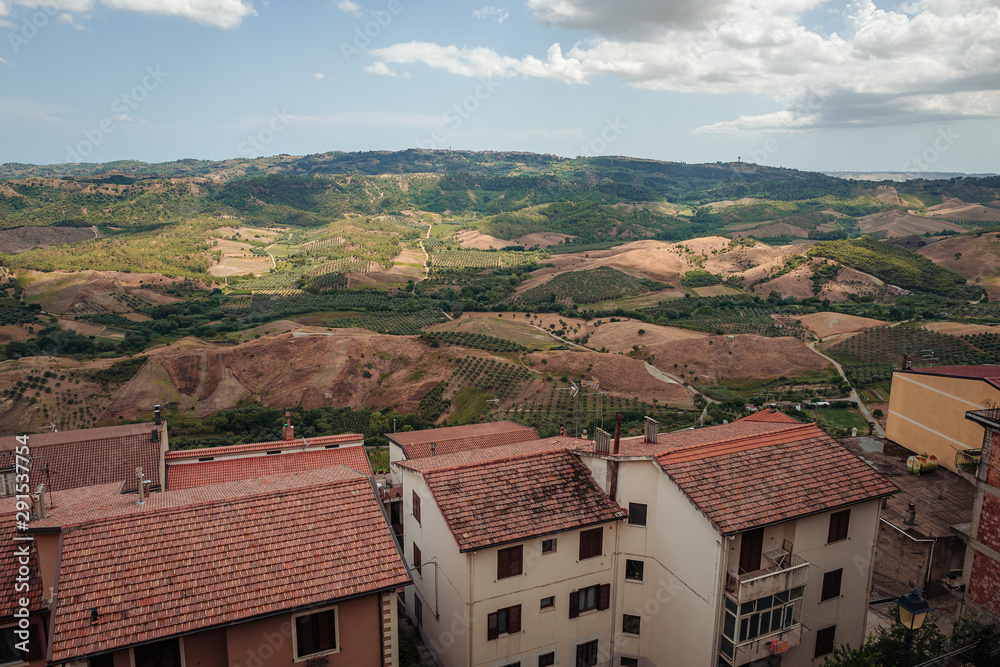 The old town of Santa Severina in Calabria, Italy