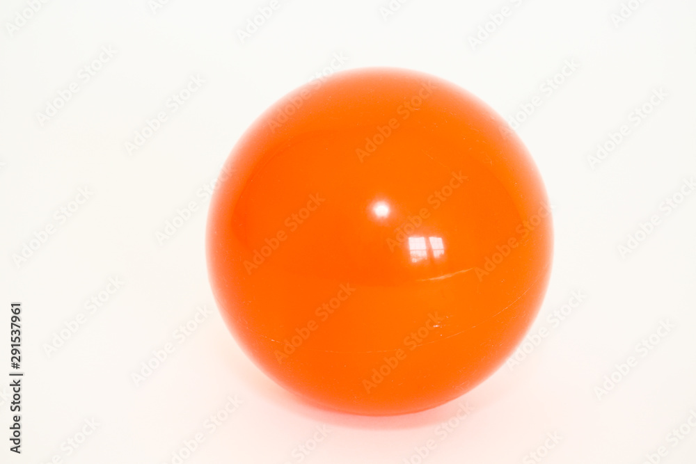 orange gym ball great for your exercise isolated on white background - Image orange gym ball great for your exercise isolated on white background - Image