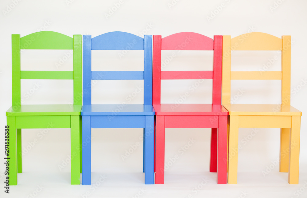 Colorful chair in a white background - Image Colorful chair in a white background - Image