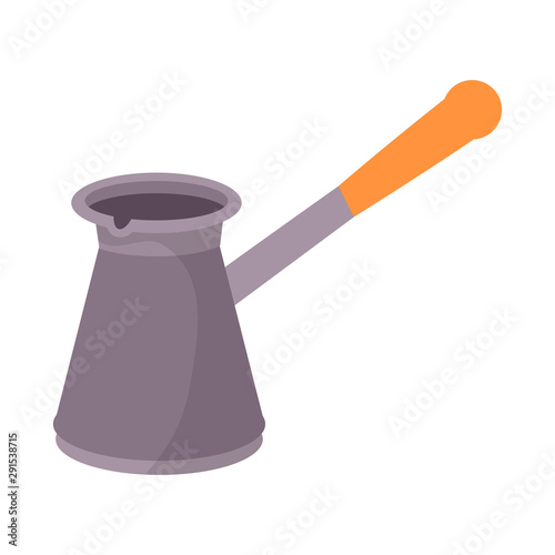 Vector design of coffee and arabic logo. Web element of coffee and turk stock symbol for web.