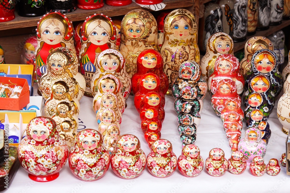 Flea market in Moscow, Russia