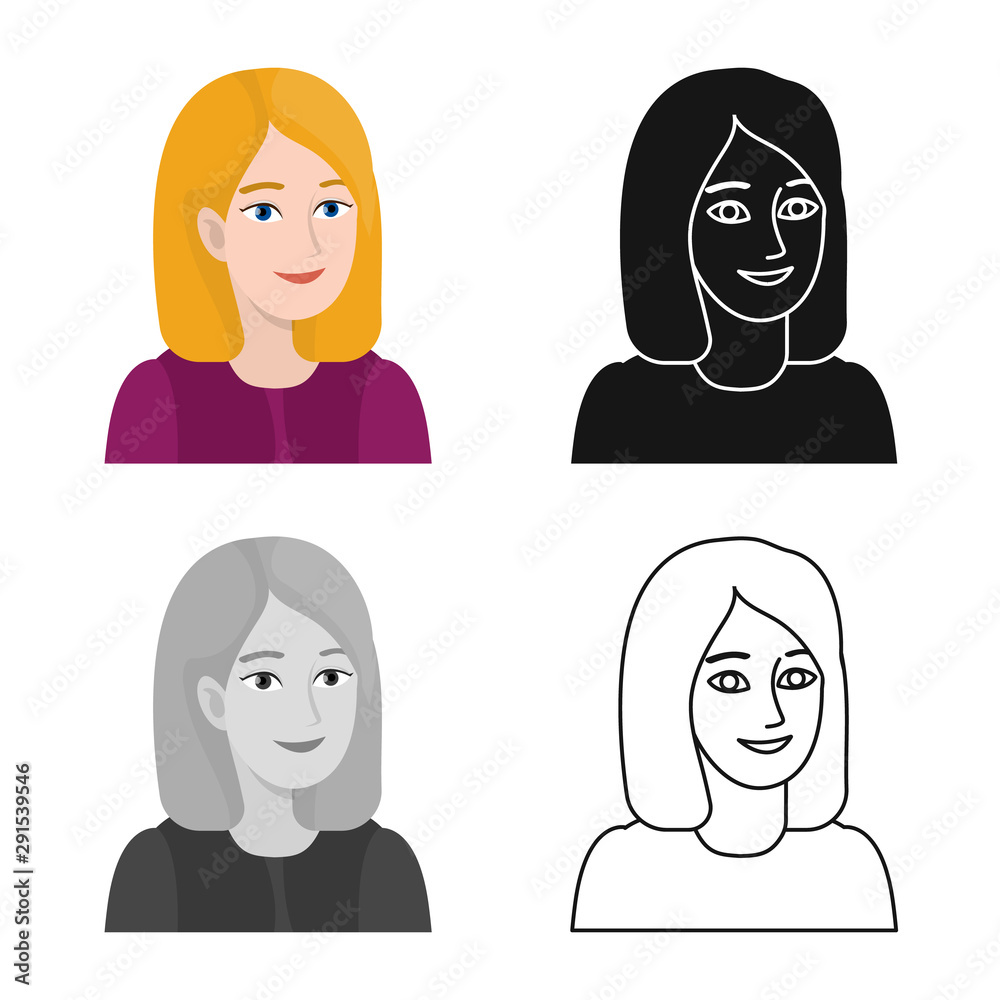Vector design of girl and students sign. Collection of girl and style vector icon for stock. Vector design of girl and students sign. Collection of girl and style vector icon for stock.