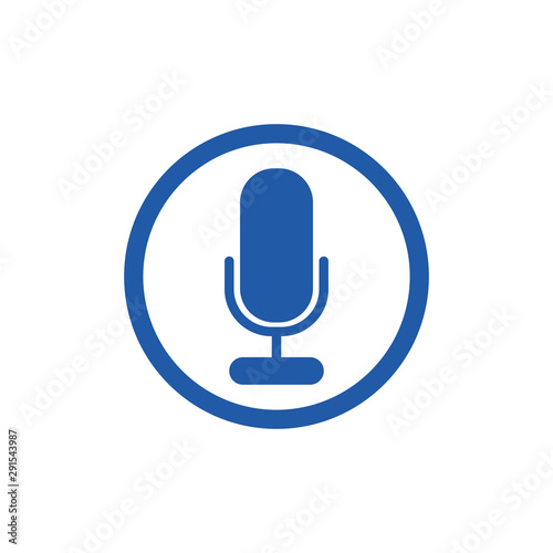 microphone silhouette vector illustration desing