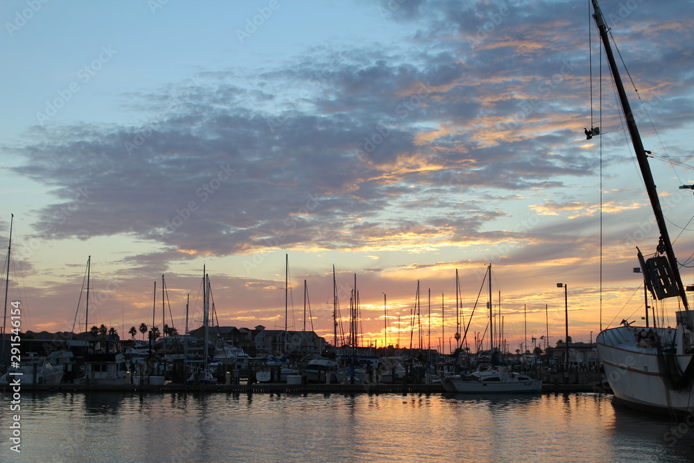 Sunset at Marina Port Aransas Sunset at Marina Port Aransas