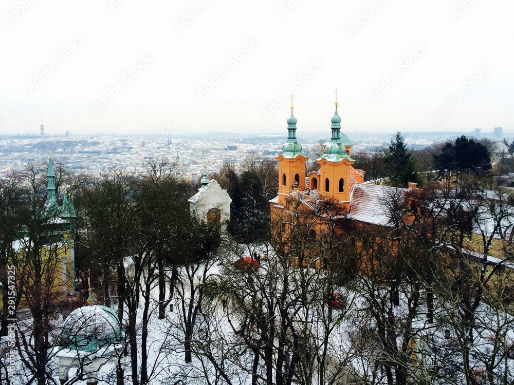 Fototapeta church in winter