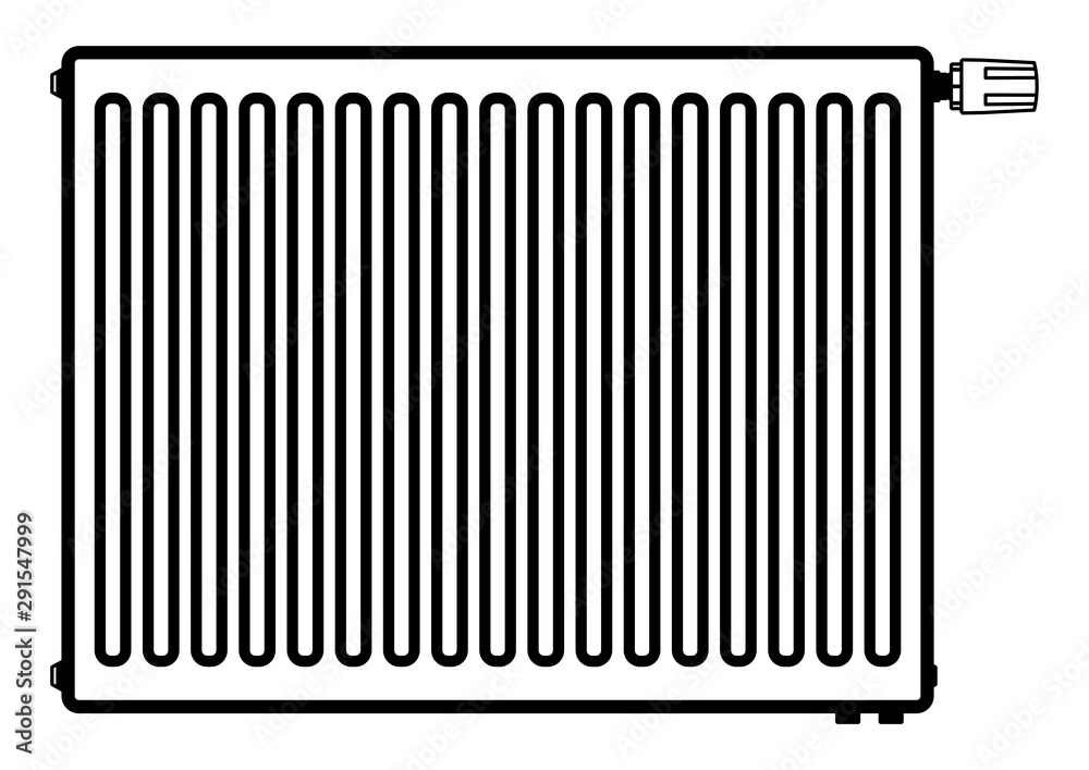 gz486 GrafikZeichnung - german - Moderner Flachheizkörper mit Thermostat: english - modern flat panel radiator with thermostat: icon / simple template - DIN A4 - poster xxl g8563 gz486 GrafikZeichnung - german - Moderner Flachheizkörper mit Thermostat: english - modern flat panel radiator with thermostat: icon / simple template - DIN A4 - poster xxl g8563