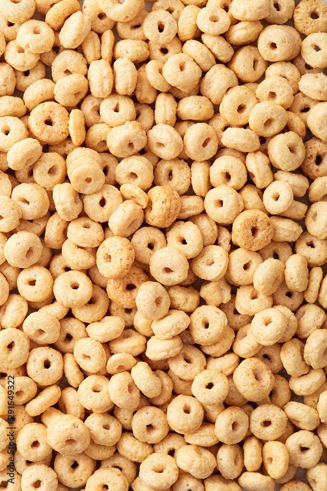 Fototapeta premium Breakfast cereals full frame viewed from above. Top view