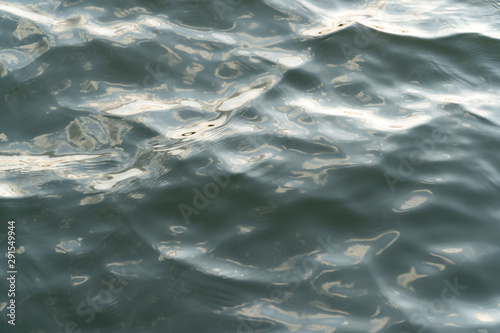 texture of green and blue waves in the sea