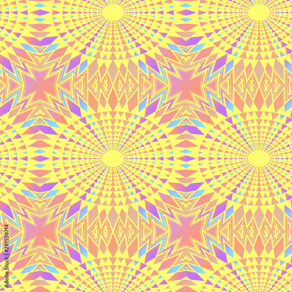 bright seamless pattern with openwork geometric ornament	