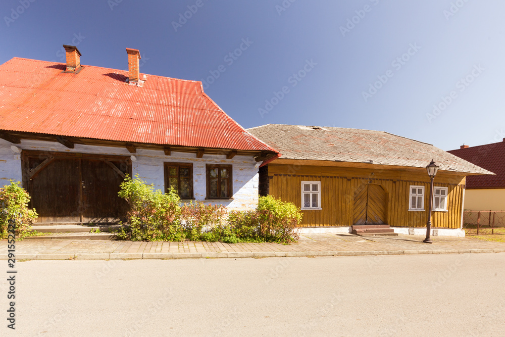 traditional, old historical architecture in the village of Lanckorona near Krakow.  Poland