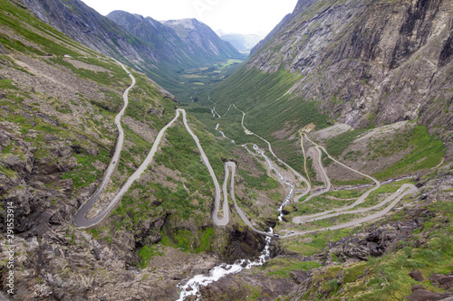 Trollstigen road in Norway photo