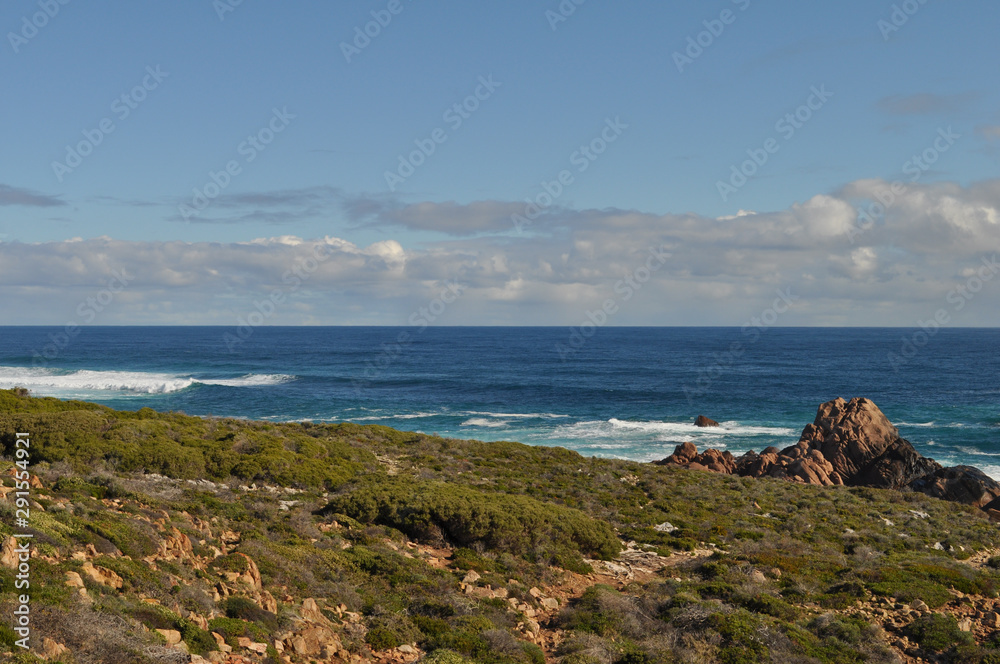 Indian Ocean and the horizon, view from Cape Naturaliste, Western Australia, Australia
