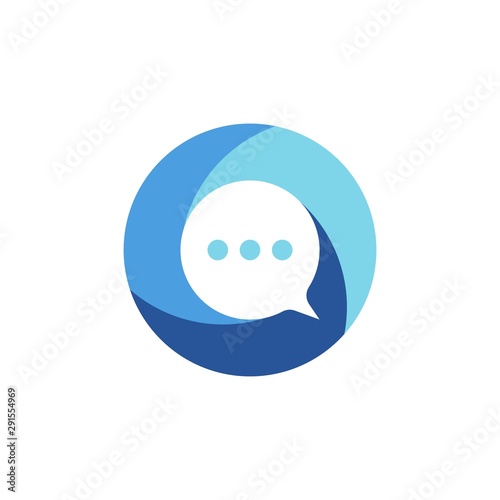 chat logo vector design modern