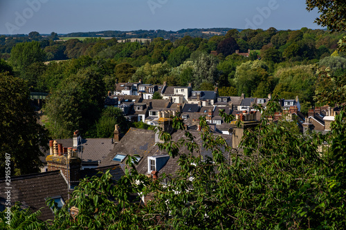 Rooftops viewed from elevated position in Lewes